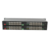32 Port Analog Video Fiber Converters A Set. RS485 PTZ, PAL NTSC SECAM Video Over Fiber Extenders, FC Singlemode Up 20Km For Remote Video Monitoring, Security Systems More
